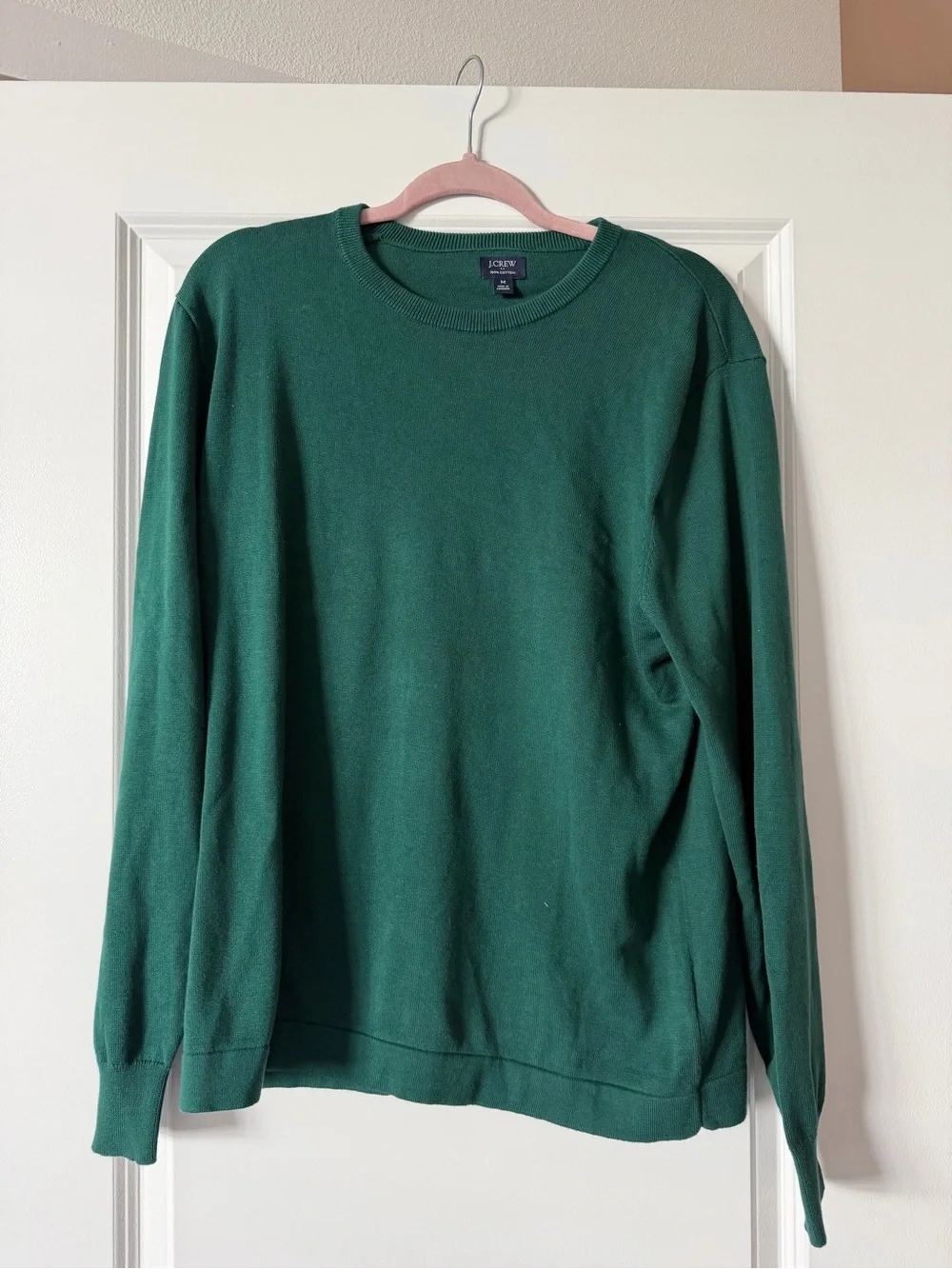 J. Crew Men’s Dark Green Crewneck Sweater